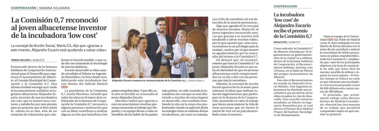 Diario de Albacete premio incubadora